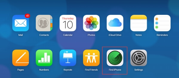 通过 icloud 找到我的 iphone