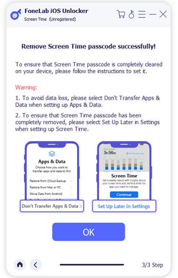 remove screen time password