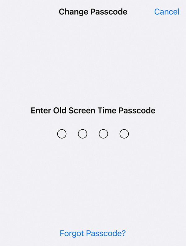 reset passcode on iphone settings