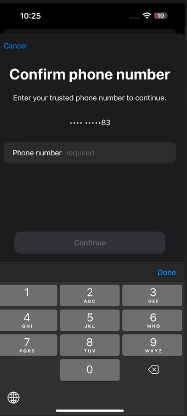 confirm phone number