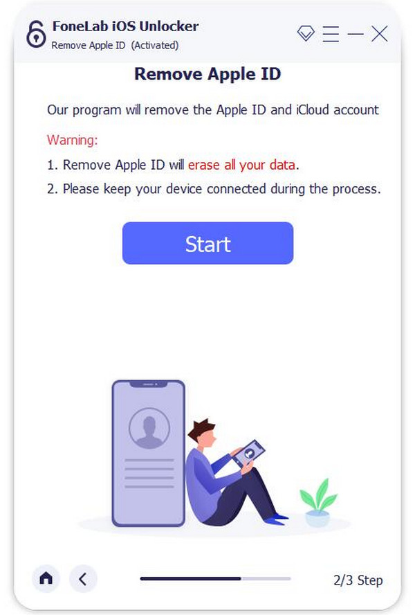 start removing apple id