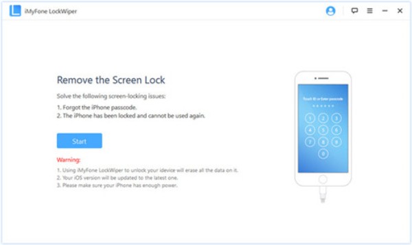 imyfone lockwiper interface