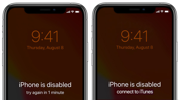 iphone is disabled connect to itunes prompts