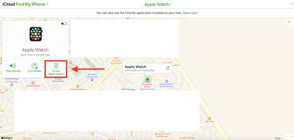 从 icloud 移除 Apple Watch 上的激活锁