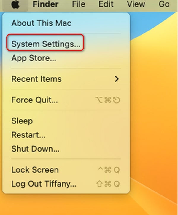 access apple menu