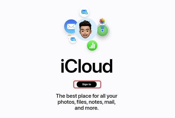 sign in apple id on icloud