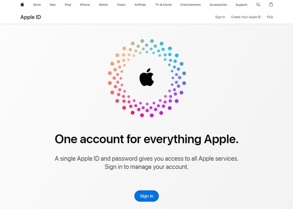 sign in apple id online