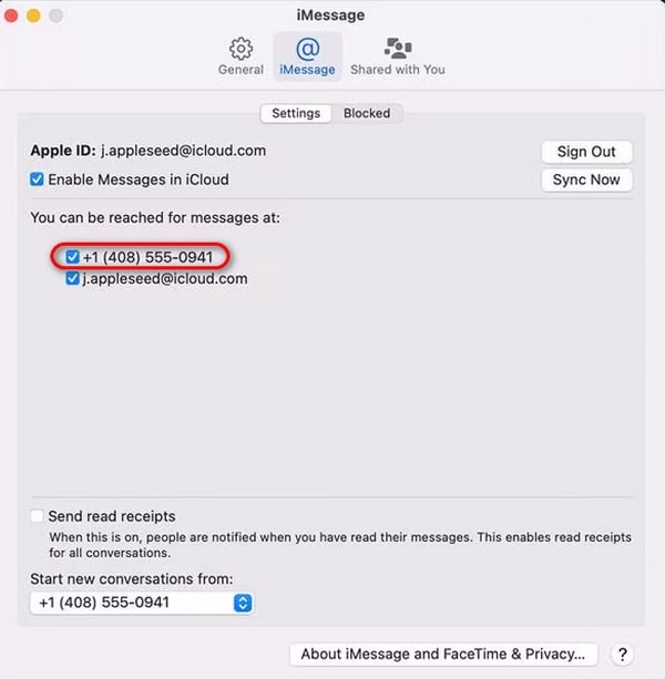 delink phone number from apple id on mac