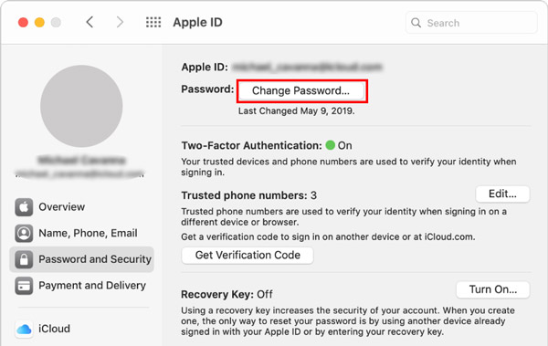 apple mac password reset