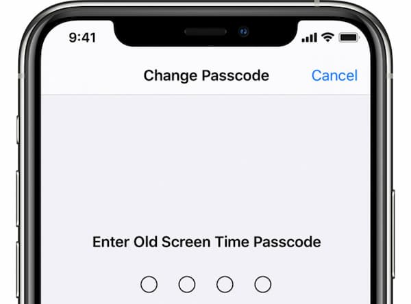 reset screen time passcode