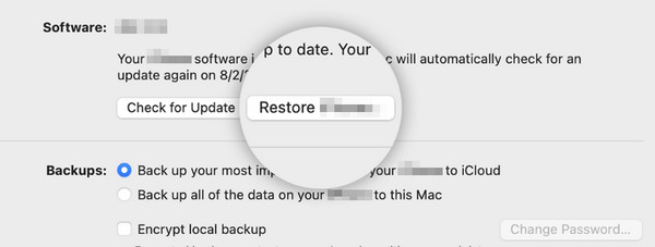 restore ipad with finder