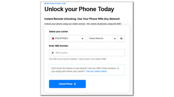 clic unlock phone