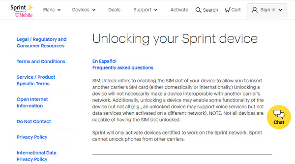 unlock iphone sprint