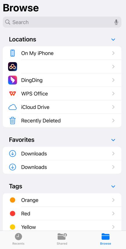 delete data from files app