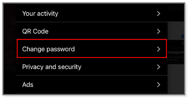 locate the Change Password button.