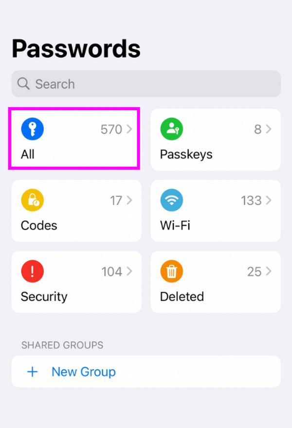 see apple id password through passwords app