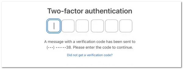 enter verification code