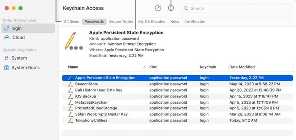 view passwords on mac