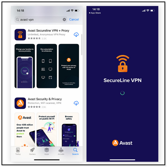 type Avast SecureLine VPN