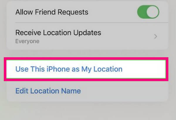 Change Location on iPhone with Another iPhone