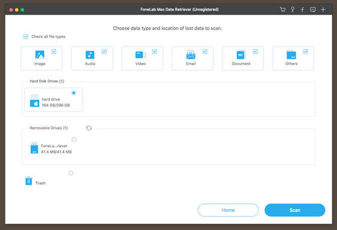 choose data files