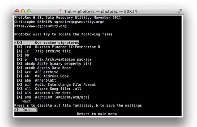 photorec data recovery mac