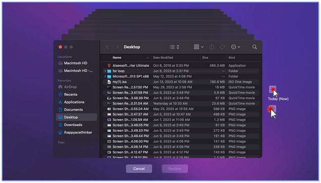 choose the location where you store your files