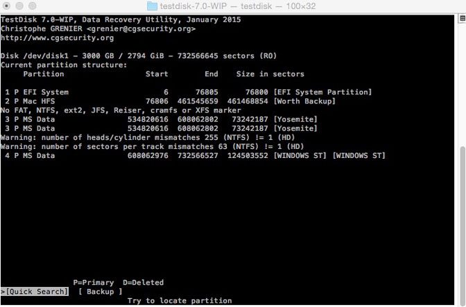 testdisk data recovery mac