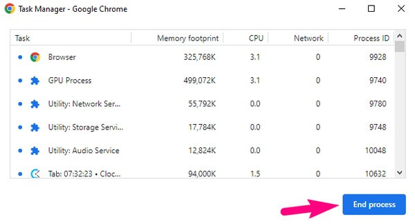 task manager end process