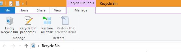 empty recycle bin