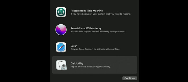 click disk utility icon