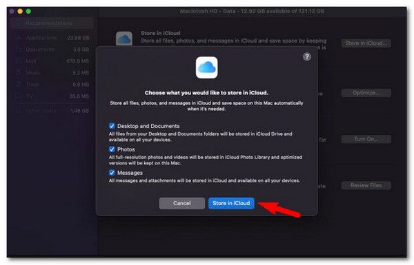 store data in icloud