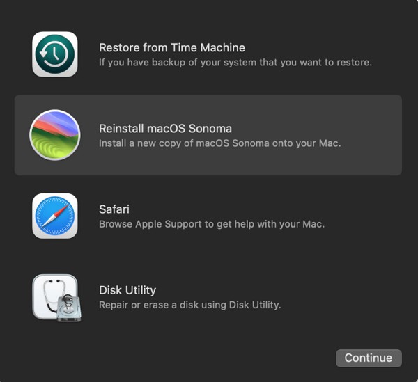 reinstall macos