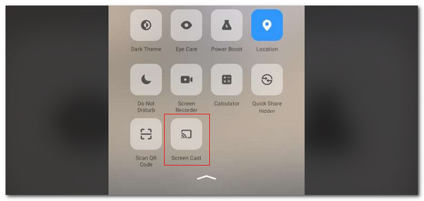 tap screen cast button