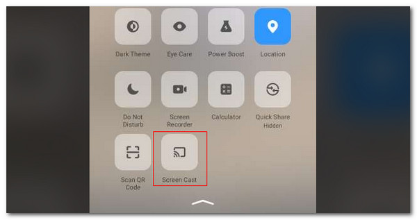 tap screen cast button