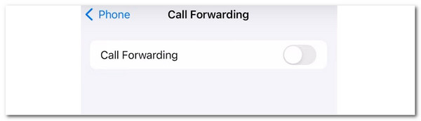 toggle on call forwarding