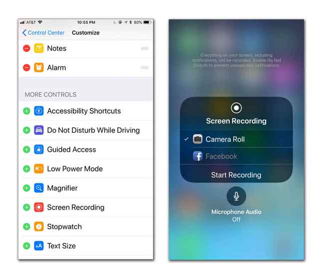 screen recorder iphone