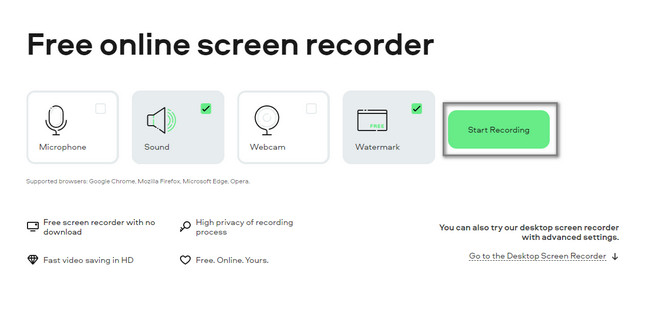 click the Start Recording button