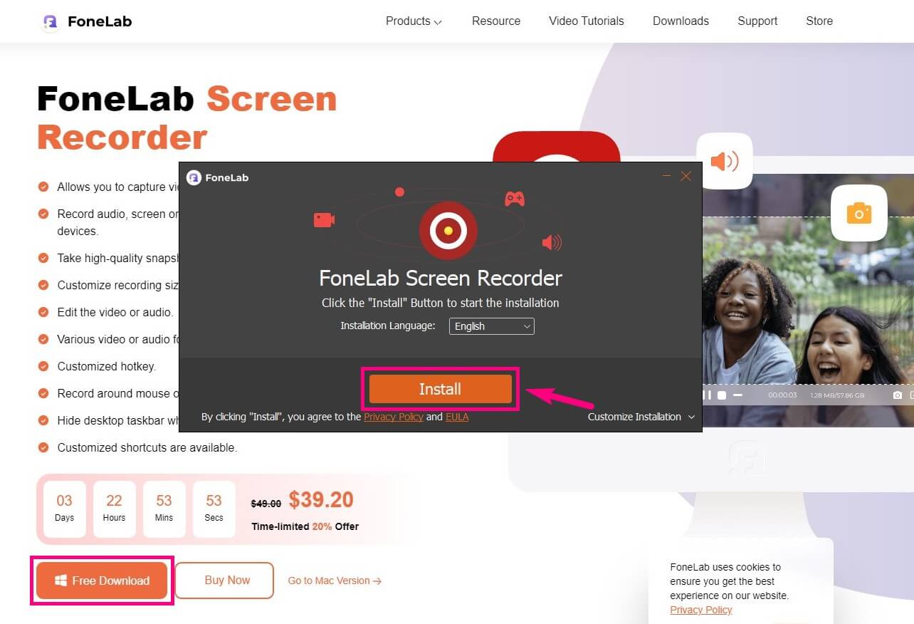 free instal Fonelab Screen Recorder 1.5.10