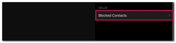 see blocked contacts