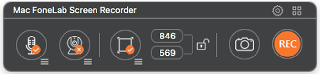 mac fonlab screen recorder interface