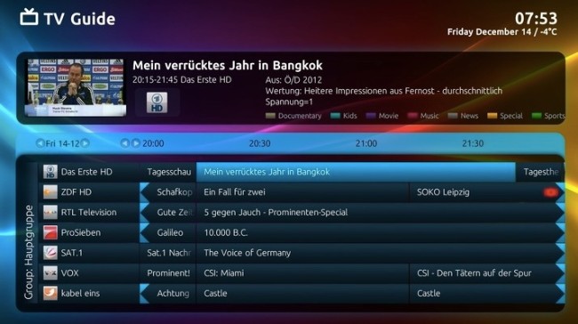 stream live tv to android mediaportal