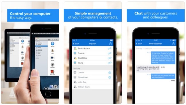 teamviewer remote control iphone send email settings