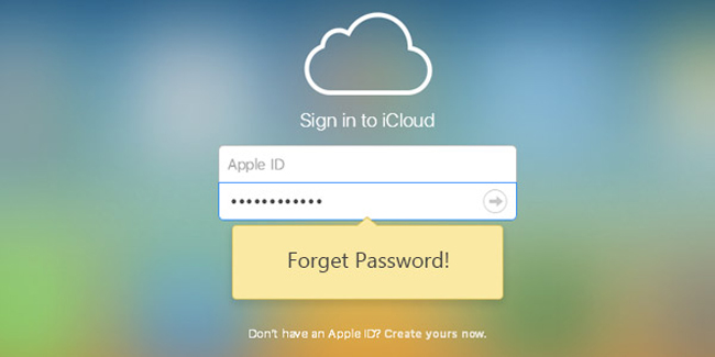 forgot icloud password