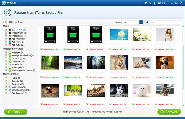 recover photos from itunes ipod