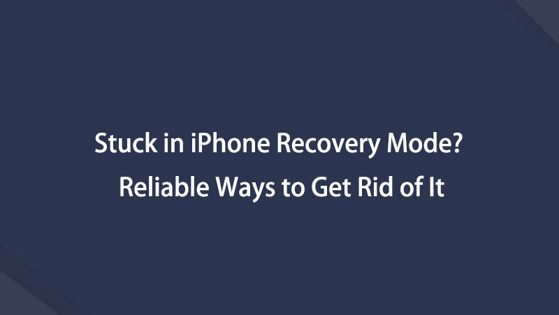 fix iphone stuck in recovery mode