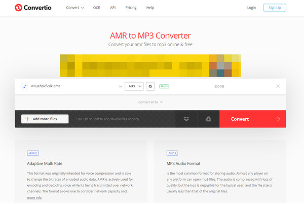 convertio amr to mp3