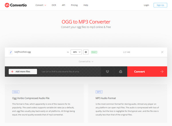 convertio ogg to mp3 converter