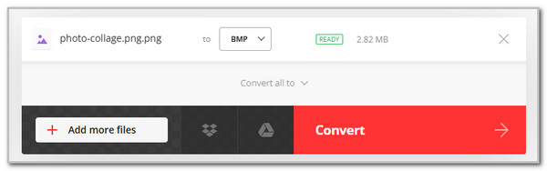 click convert button