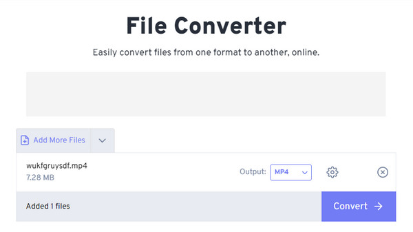 covnert to mp4 through freeconvert